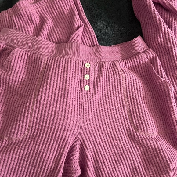 PJ Salvage Waffle Knit PJ set XL - Picture 2 of 5